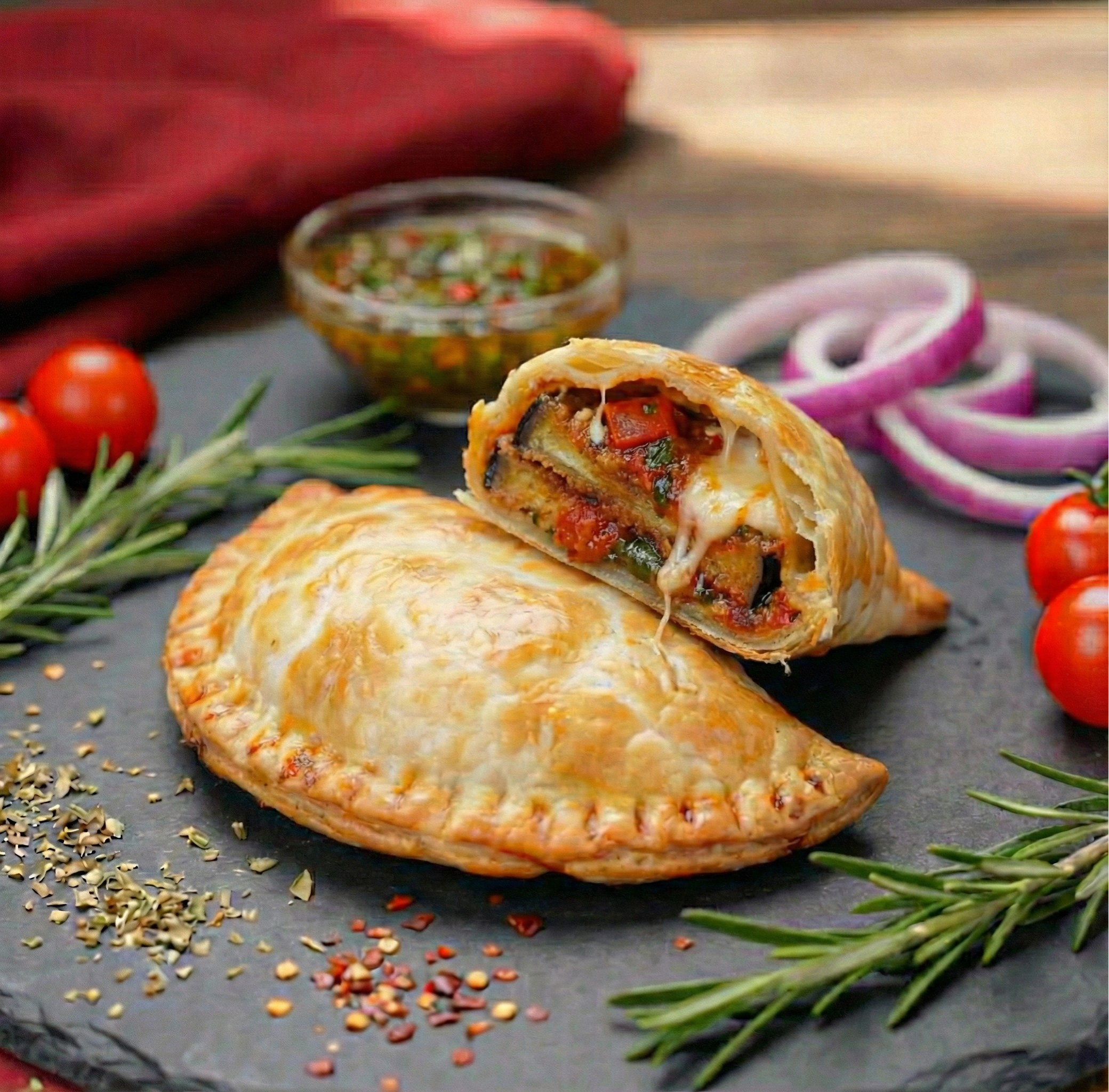 Eggplant Parm Empanada