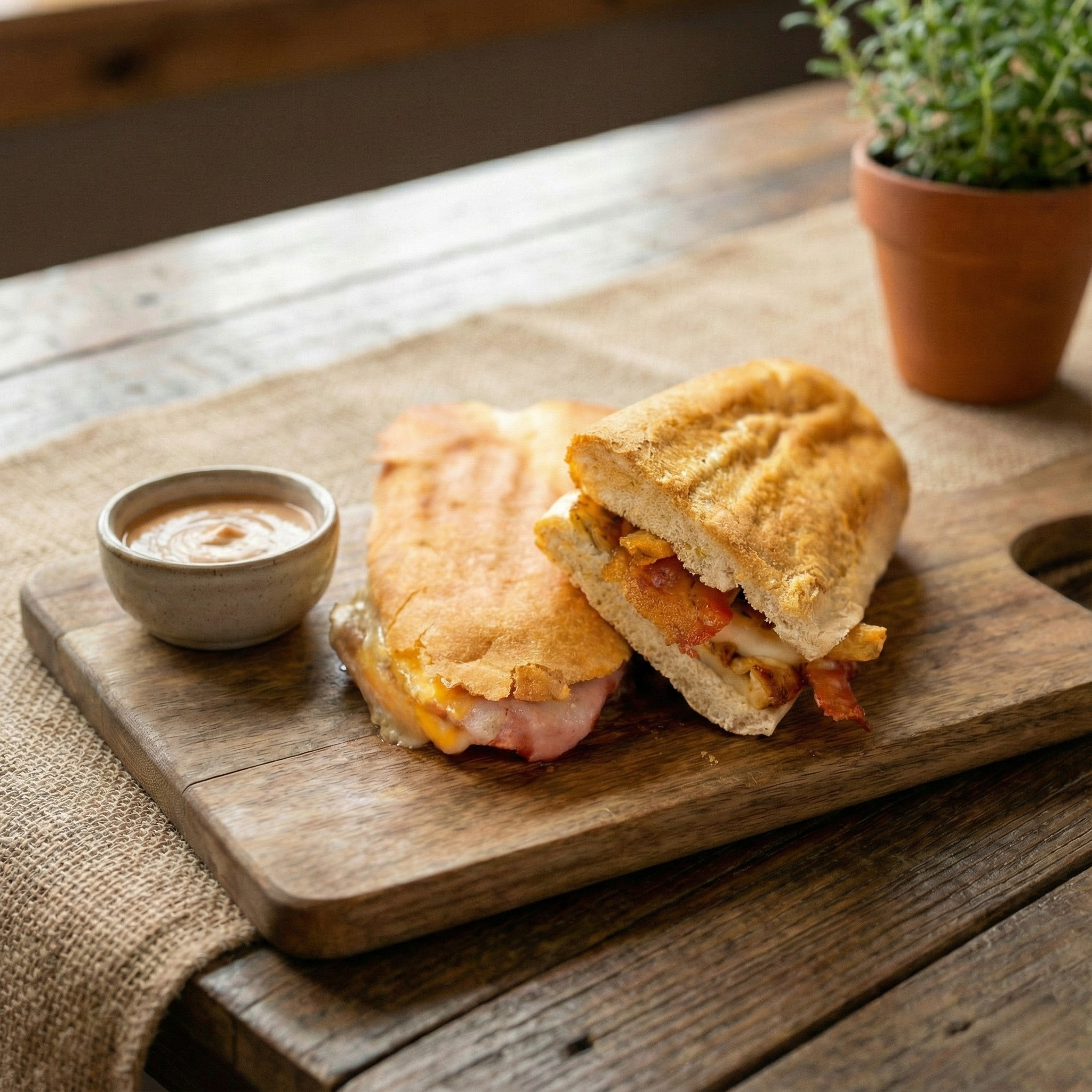 Pollo Loco Sandwich with Fries